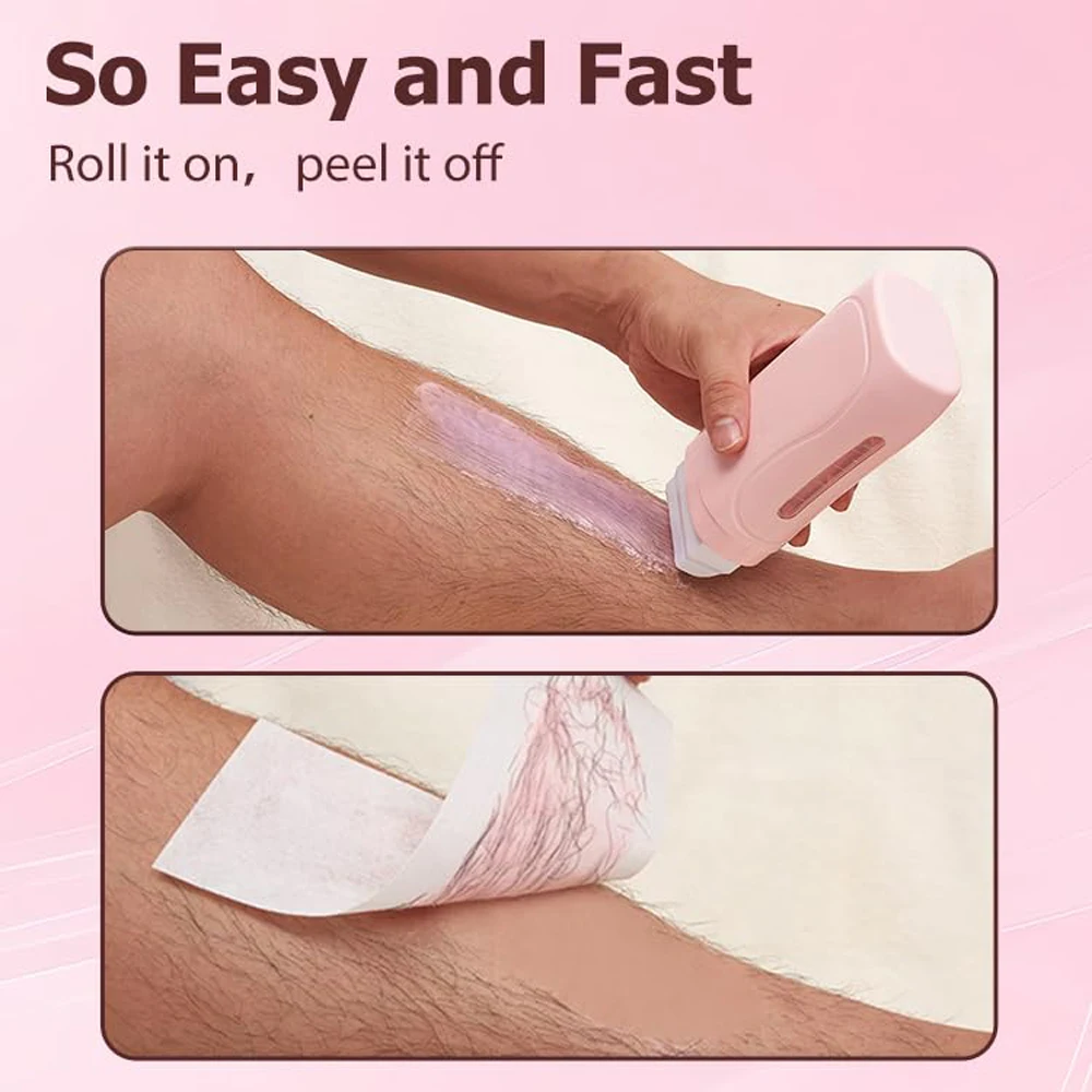 Unisex Roll on depilator wosk w kremie wałek do usuwania włosów podgrzewacz do wosku woskowanie gorący wkład podgrzewacz sprzęt narzędzie zestaw do woskowania