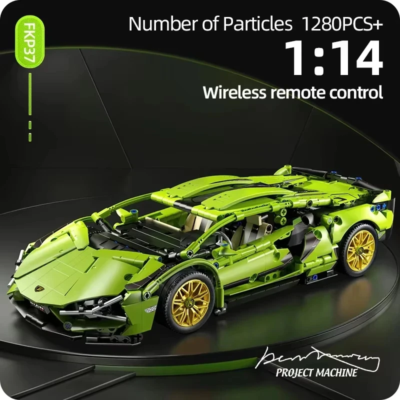 New 1280PCS Technical RC Building Blocks Race Cars Remote control Car Or Static Optional Electric Motor Kits Vehicles Model Toys