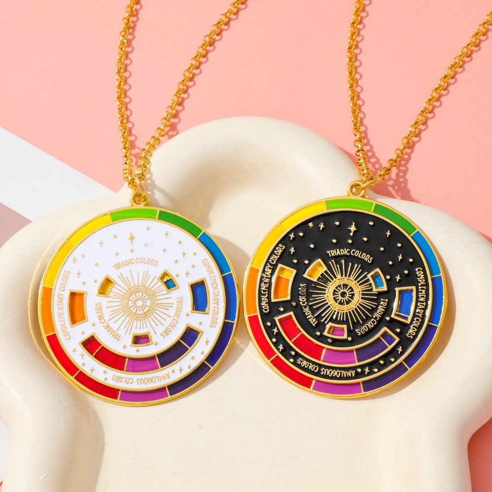 Color Wheel Keyring for Painters, Interactive Keychain, Art Keychains, Gifts