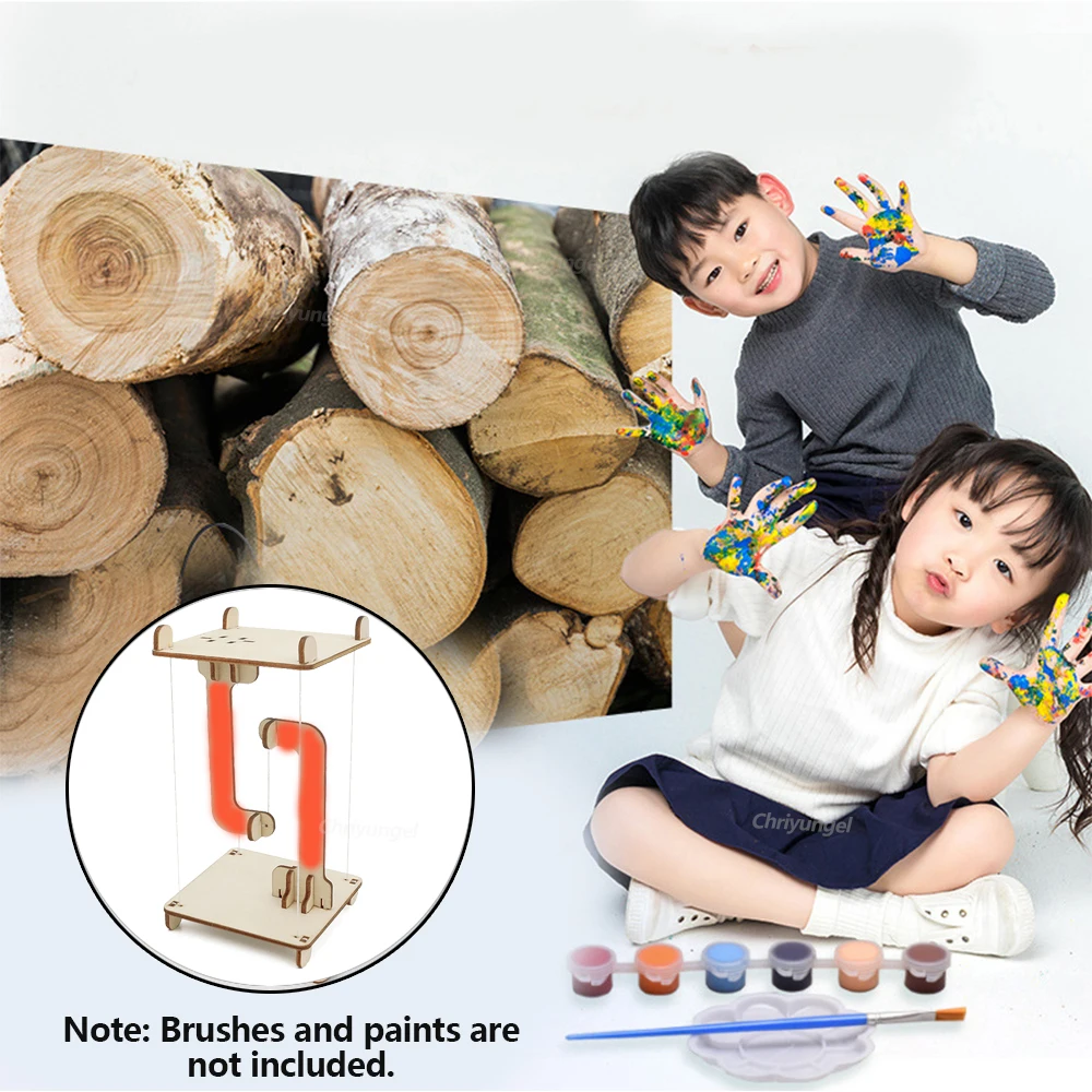 STEM Toys DIY Anti-Gravity Tensegrity Structure Floating Table Wooden Science Physics Building Model Educational Gift for Kids