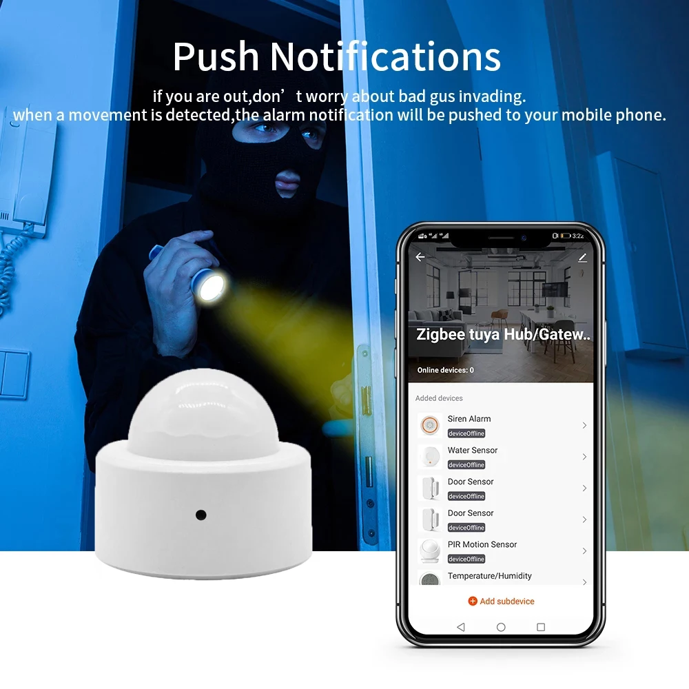 Detector de Sensor de movimiento PIR 2 en 1 Tuya ZigBee, Detector infrarrojo inalámbrico, Sensor de alarma antirrobo de seguridad con Lux brillante Smartlife