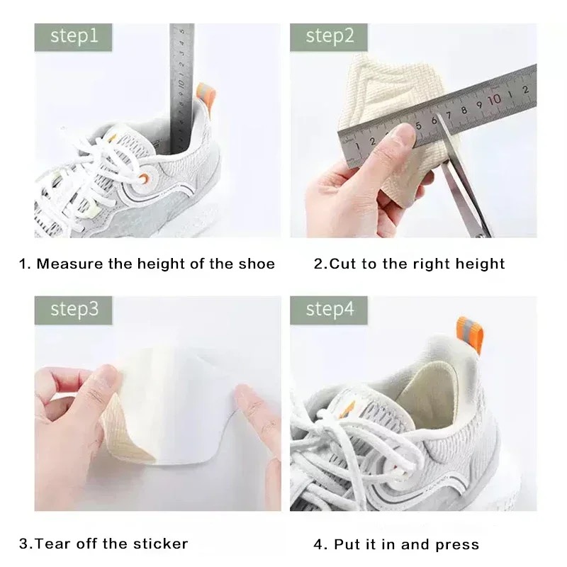 1 Paar/2 Stuks Sneakers Patch Hak Pads Binnenzool Patch Schoenen Terug Sticker Kussen Insert Binnenzool Dikkere Hak Protector Terug sticker 1
