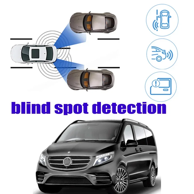 Untuk Mercedes Benz V Vito Viano Valente EQV W447 mobil BSM Area buta Spot peringatan keselamatan Drive peringatan cermin deteksi Radar belakang