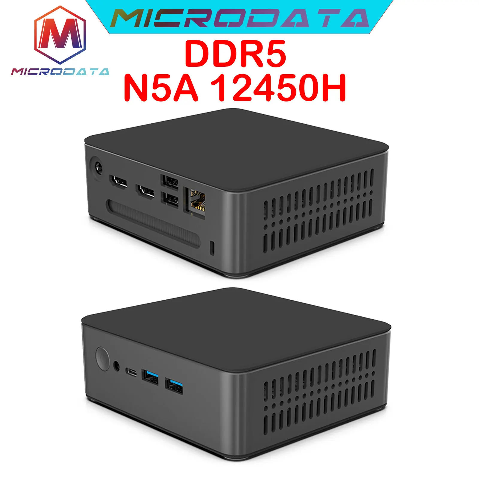 Super Mini PC N5A 16 GB + 512 GB, CPU: N5A 12450H, 8 core, 12 thread, DDR5 4800, fino a Max Hz, Windows 11pro