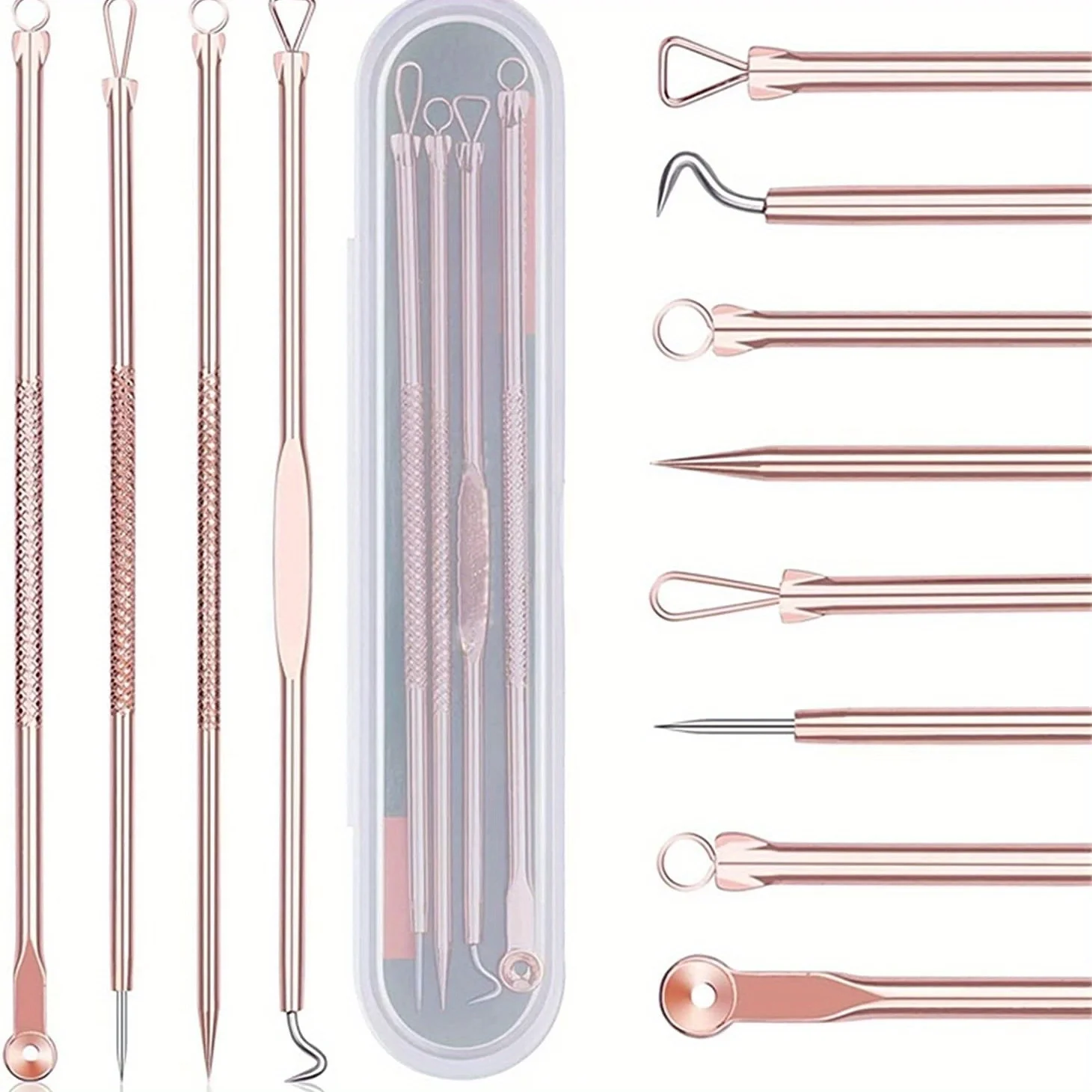 Conjunto de ferramentas para cravos de 4 peças, para remover cravos, cravos e manchas - melhorando a beleza, limpar poros