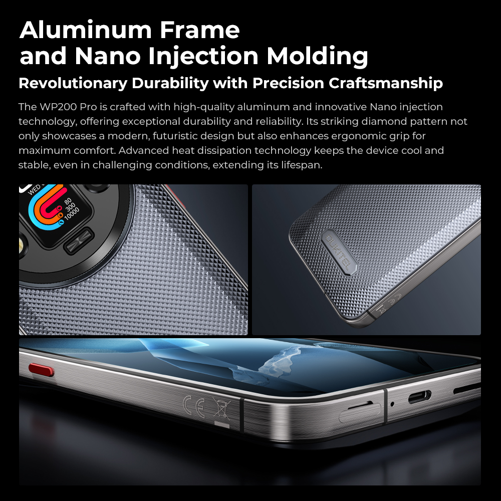 Oukitel WP200 Pro 5G Modular resistente teléfono desmontable auricular reloj 72GB + 1TB MTK8200 Smartphone 108MP teléfono móvil