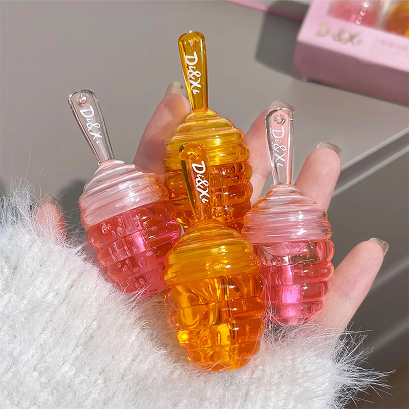 Caja de juego de aceite labial Honeypot, lápiz labial hidratante con capa de niebla, combina con todo, brillo de labios hidratante, paridad