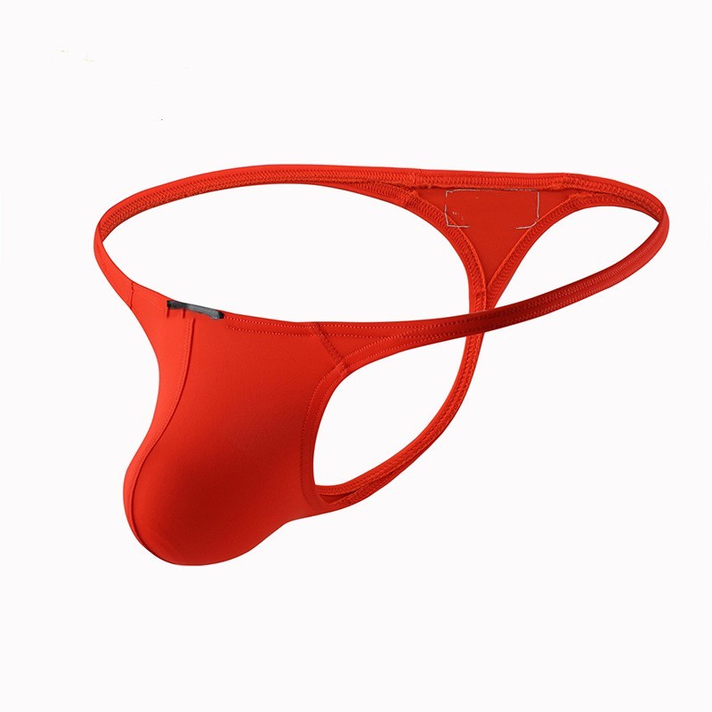 Męskie stringi i struny G bielizna niski wzrost jednolite figi Penis Hipster Jockstrap bielizna Tanga Hombre seksowne oddychające stringi