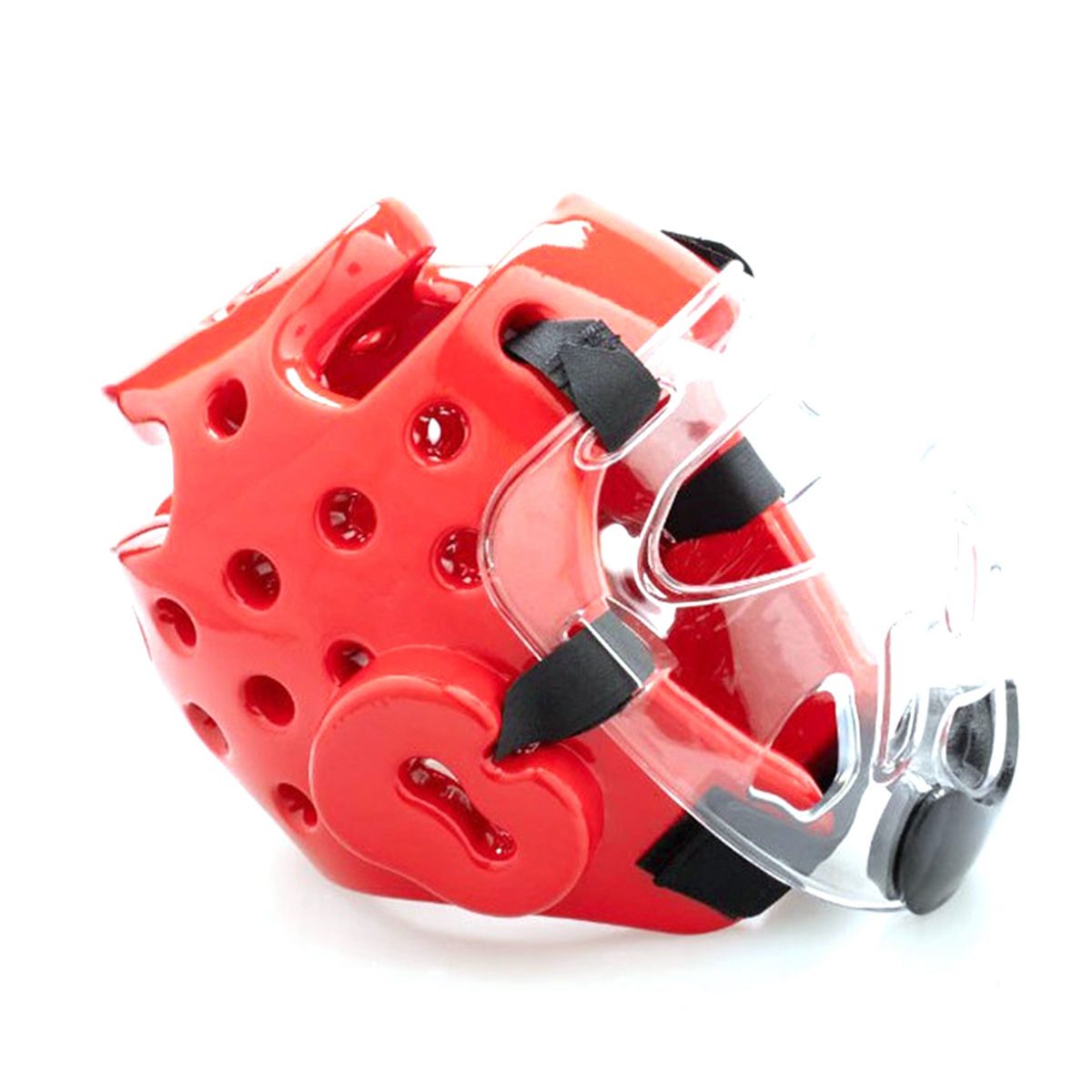 A71P Taekwondo Face Mask Taekwondo Clear Detachable Protector Protective Mask for Sports Boxing Taekwondo Adult