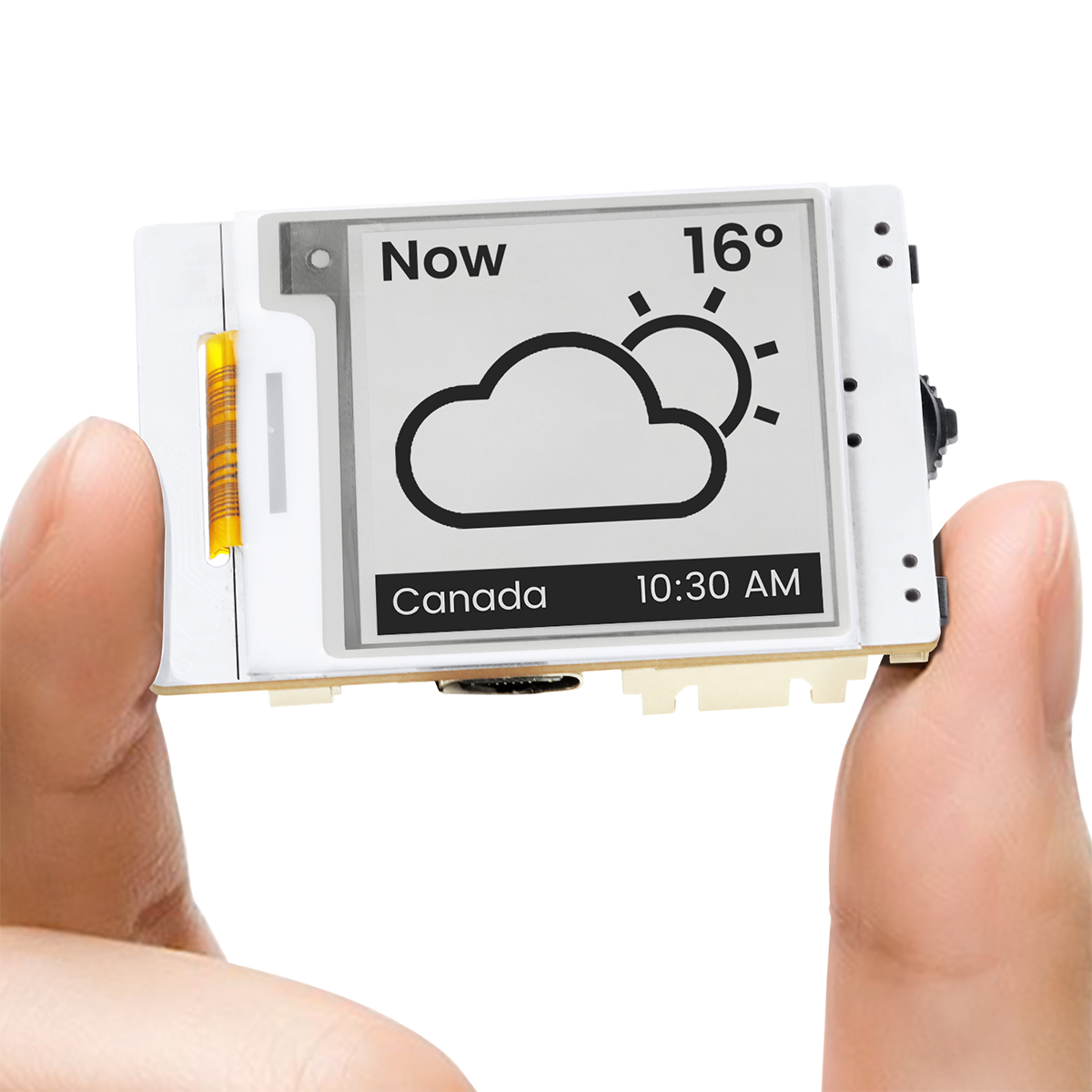 CrowPanel ESP32 1,54-дюймовый дисплей HMI с электронной бумагой 152*152, черный/белый цвет, с интерфейсом SPI для Arduino/ESP/MicroPython