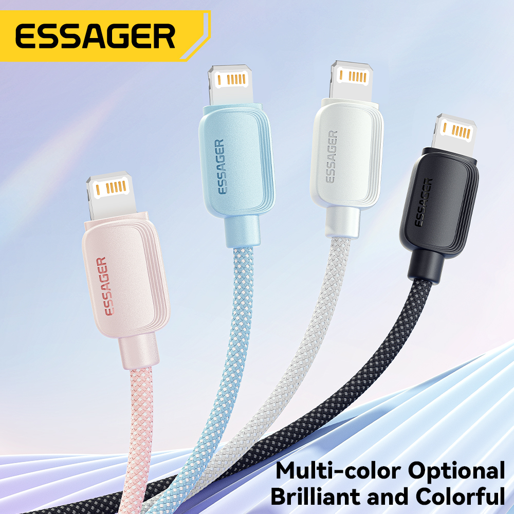Essager Cable USB tipo C para iPhone 14 13 12 11 Pro Max XS PD 20W cargador rápido USB C a Lightning Cable de 29W para iPad Macbook