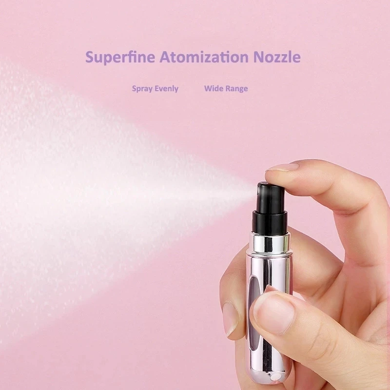 1/5pcs 5ml Bottom Charge Perfume Bottle Travel Mini Portable Sample Empty Container Spray Cosmetics Scent Atomizer Tool
