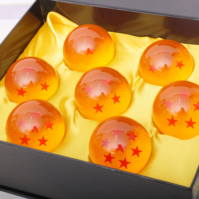 7 ชิ้น/เซ็ต 3.5 ซม.1:1 เรซิ่น Ball Action Figure ของเล่นเรียก Shenron Wishing คอลเลกชันอะนิเมะชุดของขวัญ