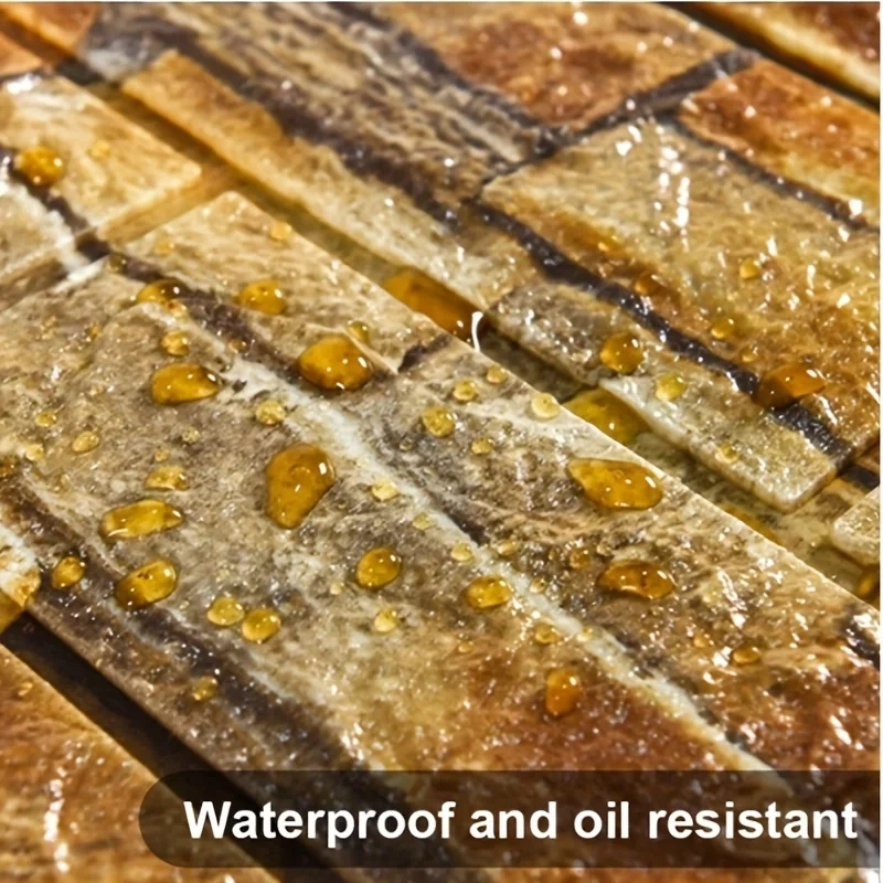 Papel tapiz 3d de espuma de 38,5 cm x 35cm, decoración de sala de estar de PVC, paneles autoadhesivos con patrón de ladrillo para el hogar, pegatinas de pared impermeables