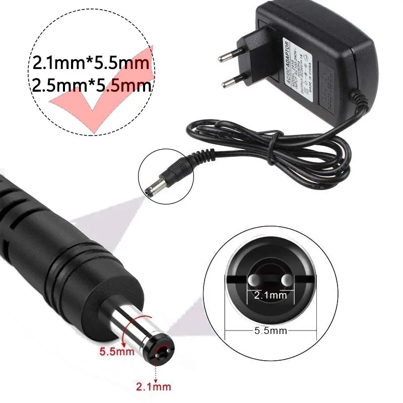 DC 5V 12V 24V LED Power Supply AC 110V~220V  Lighting Transformer 1A 2A 3A 4A 5A 6A 8A 10A Power Adapters For CCTV Camera Router