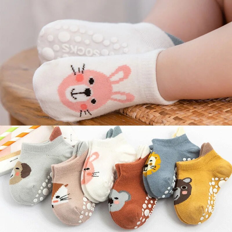 3 paare/los Neugeborene Babys ocken Kinder Jungen Mädchen Baumwolle Cartoon weiche Socke Kinder Kleinkind rutsch feste kurze Socken für 0-3 Jahre