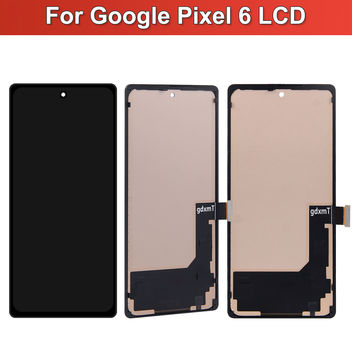 Voor Google Pixel 6 TFT-scherm LCD-scherm Touchscreen met beugel Compatibel met GB7N6 G9S9B16-modellen voor apparaatreparatie
