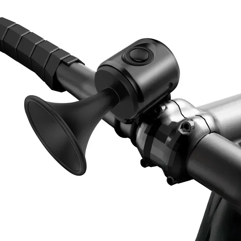 ไฟฟ้าจักรยานฮอร์นดัง 120dB ผู้ใหญ่จักรยาน Bell คําเตือนจักรยาน Horns ALARM สําหรับ Handlebars 300mAh แบตเตอรี่ดําเนินการกันน้ํา