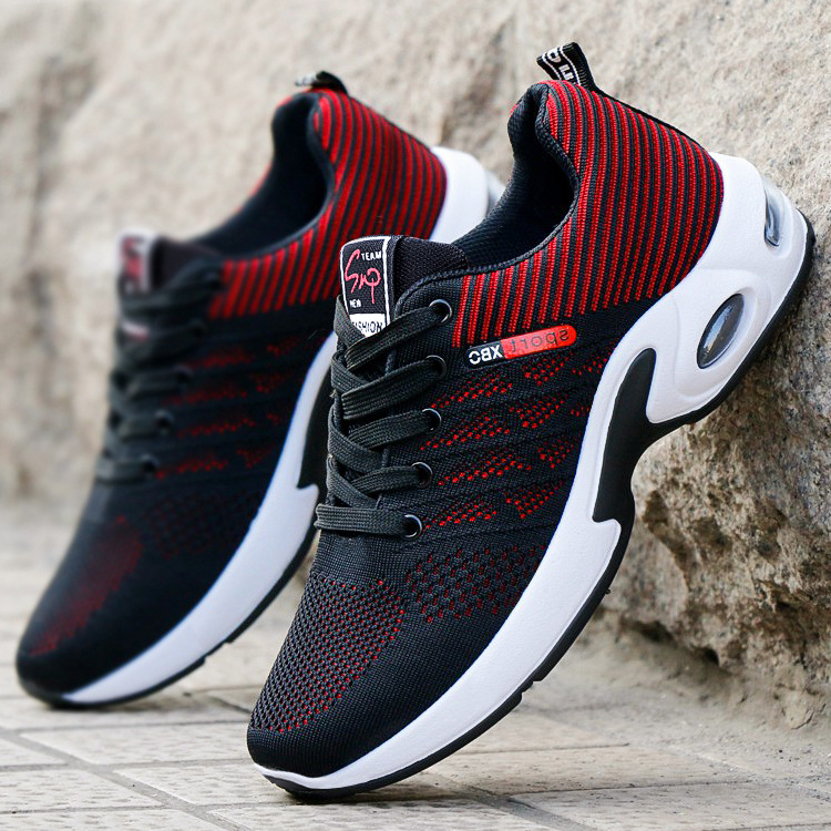 Zapatos para hombre 2025, nueva tendencia, zapatos para hombre, zapatos transpirables con cordones para correr, versión coreana, zapatos deportivos informales ligeros