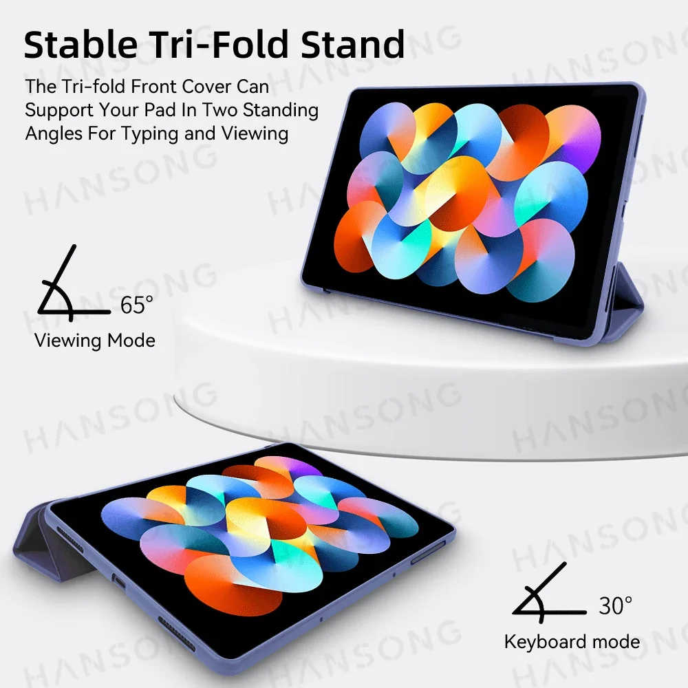 For Xiaomi Redmi Pad Case 10.61" 2022 Flip Stand PU Protective Cover For Redmi Pad SE 11in Leather Shell Tablet Protective Case