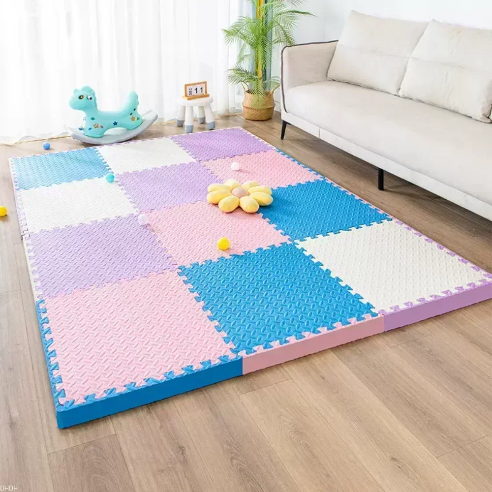 Puzzle anti-alde 30x30x1.0cm, tapis en polymère pour bébé, chambre d'enfants, activité de jeu, salon et chambre à coucher