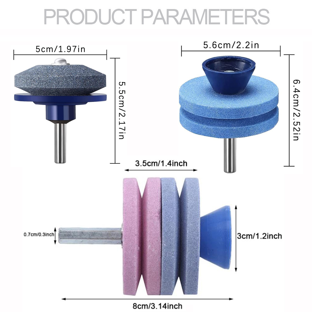 Sharpening Stone เครื่องตัดหญ้า Sharpener Blade ใช้สําหรับ Sharpening มีดโลหะบดขัดไฟฟ้า เจาะ Refitting เครื่องบด