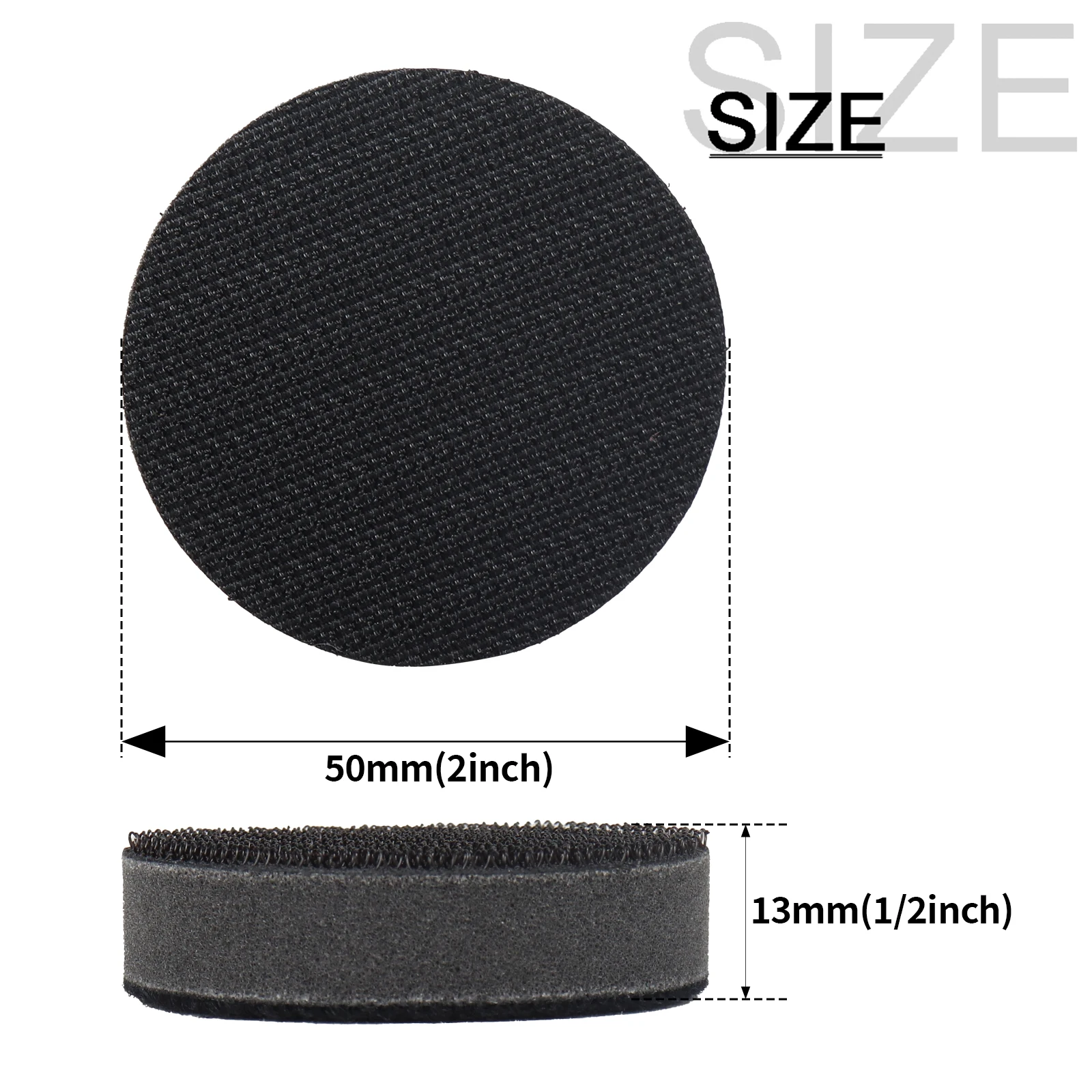 5pcs 2/3inch Soft Sponge Interface Pad Hook & Loop Sanding Pads Backing Plate For Sander Polishing Grinding Sanding Disc