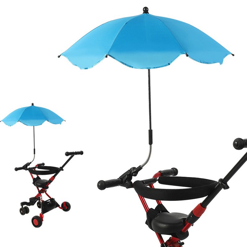 Parapluie réglable SPF 50+, parapluie à pince courbé librement avec Protection UV, parapluie de chaise de plage pour poussette sombrilla playa