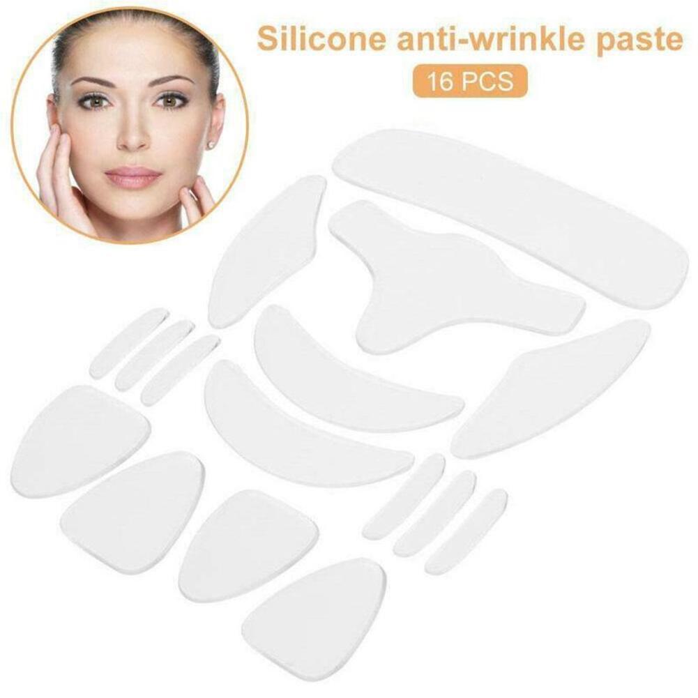 5/11/16/18Pcs Reusable Silicone Face Patch Set Anti Wrinkle Patches For Face Neck Forehead Eye Cheek Chest Pads Beauty Tools