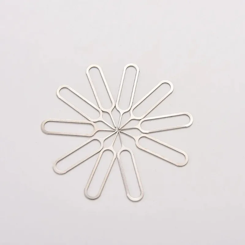 10pcs/set Sim Card Tray Removal Eject Pin Key Tool Needle For Huawei For IPhone IPad Samsung