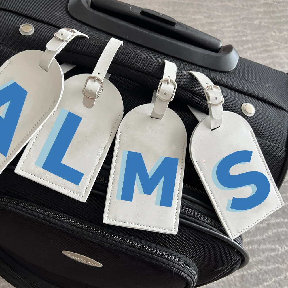 Schatten-Monogramm-Gepäckanhänger, Junggesellenabschied, Gastgeschenke, Mädchen, Reise, Reisen, Geschenk, PU-Leder für Koffer, Gepäck, Handtasche