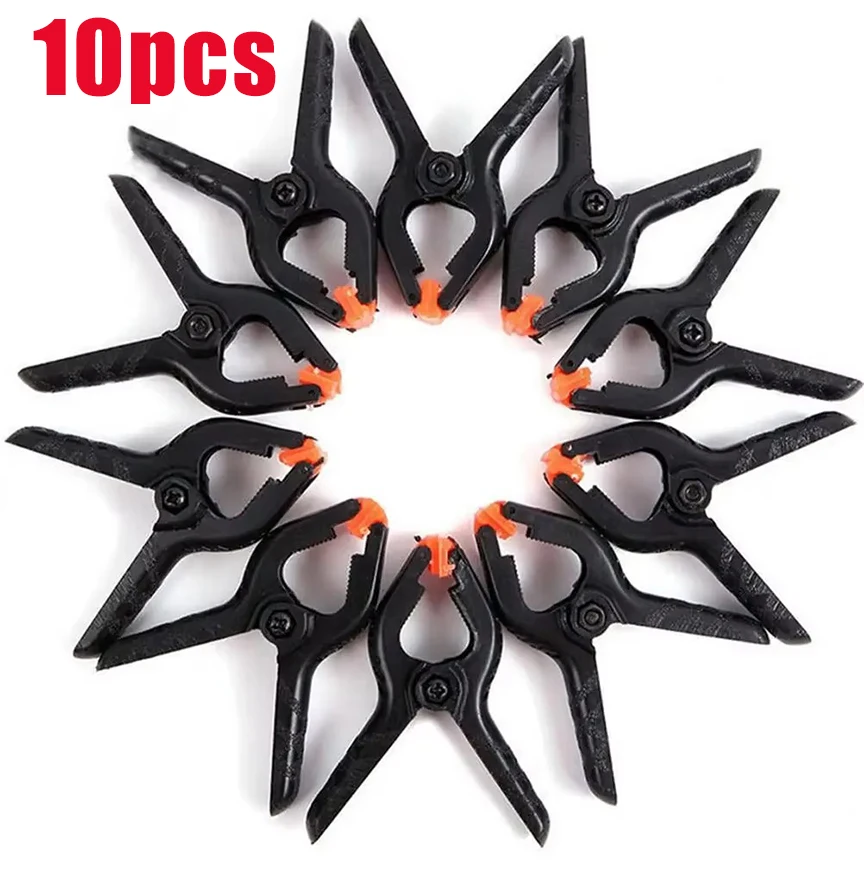 6 Stuks 2Inch Lente Klemmen Zware Plastic Voor Achtergrond Mousseline Canvas Papier Chromakey Scherm Clip Fotostudio Timmerman tool