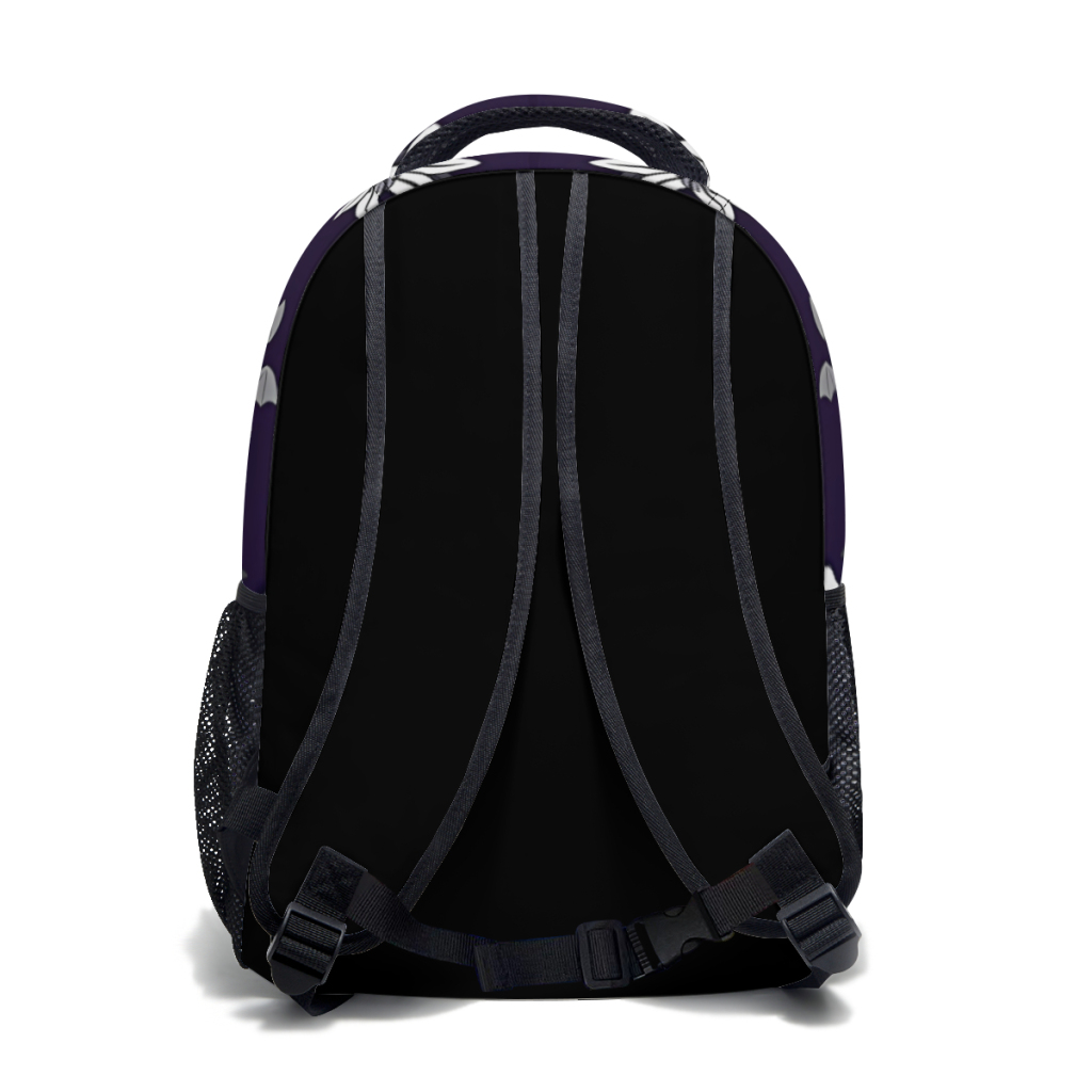 Astarion-防水高校バックパック、ラップトップ旅行ブックバッグ、新しい女性のファッション、引用、17インチ