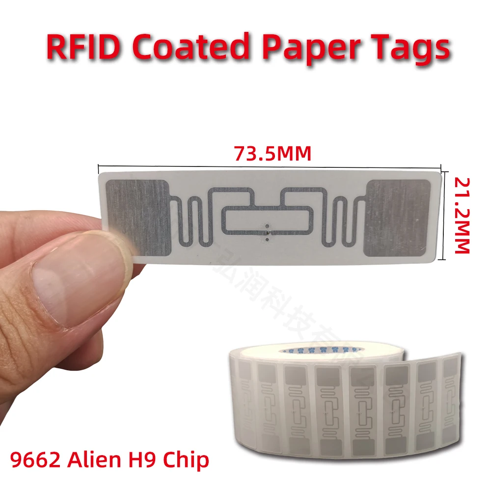 Бирки RFID UHF, 10 шт., наклейки, 860-960 МГц, большой радиус действия, бирка Alien H9, клей для спортивных таймеров, инвентарь сборов гоночных автомобилей