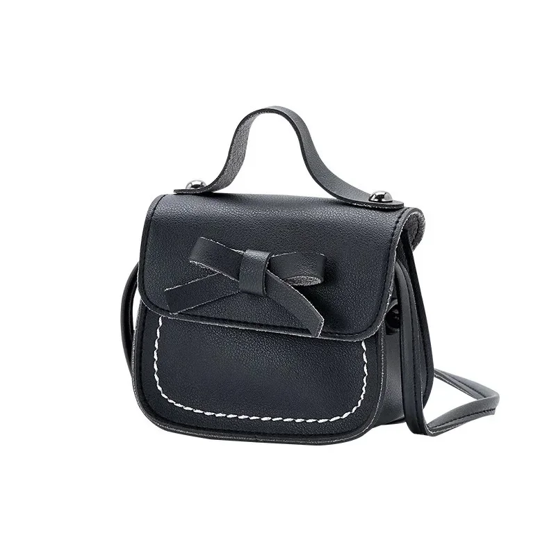 PU Leder Solide Prinzessin Handtaschen Kleinkind Messenger Umhängetaschen Mädchen Prinzessin Schulter Tasche Geldbörse