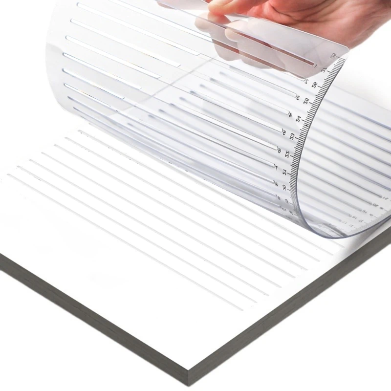 Straight Line Stencil Template College Ruled Spacing Line Drawing Stencil Ruler Line Drawing Stencil Lettering Guide F19E