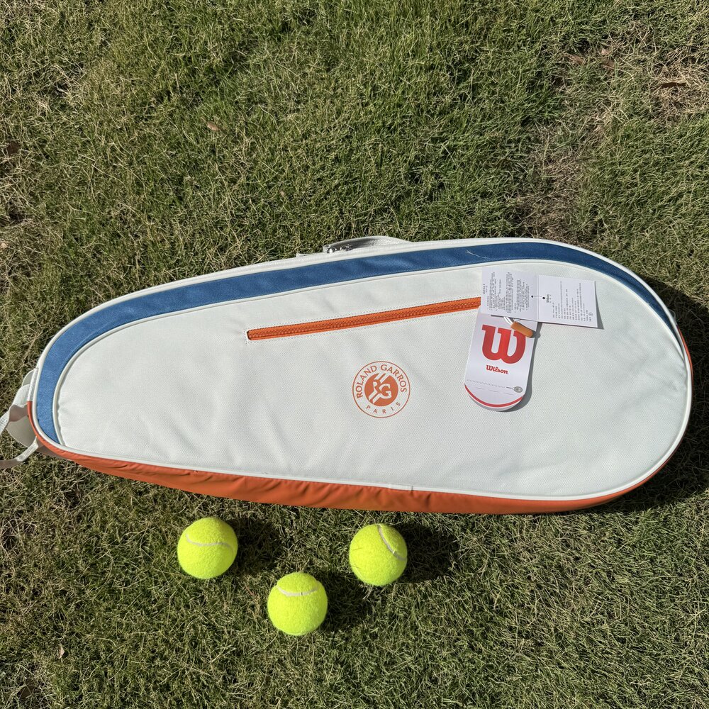 Командный рюкзак Wilson 2024 Roland Garros, французская открытая многофункциональная Большая вместительная оранжевая синяя серая теннисная сумка через плечо
