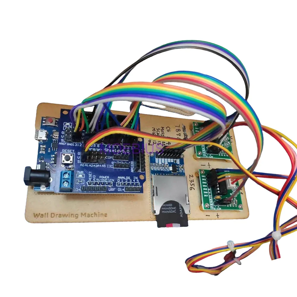 2024 Tekenen Muurschildering Robot Met Kabelplotter Arduino Maker Projectkit Polar Grafiek Met Motor Diy Steel Speelgoed Onderdelen