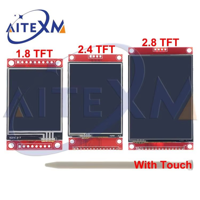SPI Serial Display With Touch 1.8 2.4 2.8 Inch SPI TFT LCD ILI9341 ST7789 Driver Chip Serial Port Module 240x320 Touch Panel