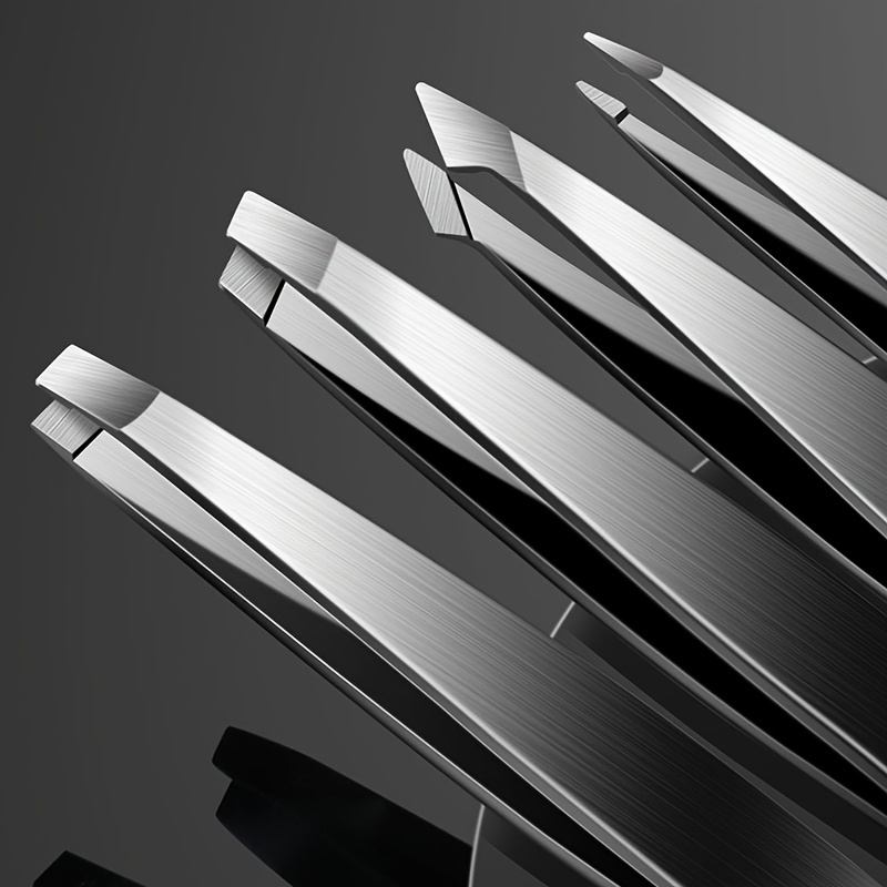 4 шт., пинцет для бровей, красочные волосы, красота, съемник тонких волос, наклонные зажимы для бровей из нержавеющей стали, инструменты для удаления макияжа