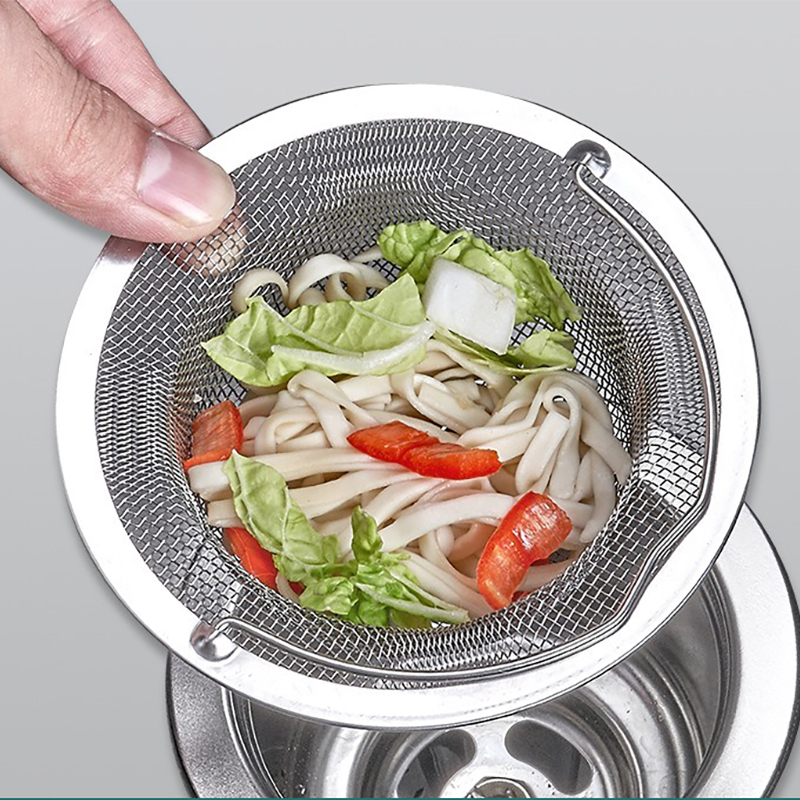 Stainless Steel Kitchen Sink Filter Network For Vegetable Washing Basin Sink Sewer Residue Filtration Anti Clogging Leakage Net