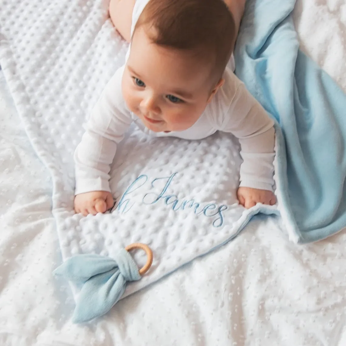 Coperta fasciatoio personalizzata Coperta da tiro per bambini Coperte con nome personalizzato per neonata Ragazzo Coperta per bambini carina 75 * 100 cm