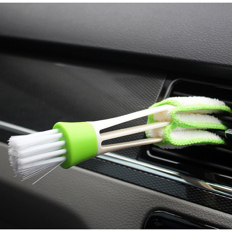 2In1 Gắn Máy Lạnh Xe Hơi Ổ Vệ Sinh Dụng Cụ Chổi Quét Bụi Đa Năng Nội Thất Xe Hơi Đa Năng Xe Hơi ốp Lưng Dạng Lưới Tản Nhiệt Bàn Chải Cọ