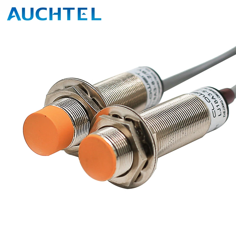 AUCHTEL Sensor jarak induktif LJ18A3-8-Z-BX DC 6 ~ 36V NPN PNP logam deteksi jarak 5mm 8mm