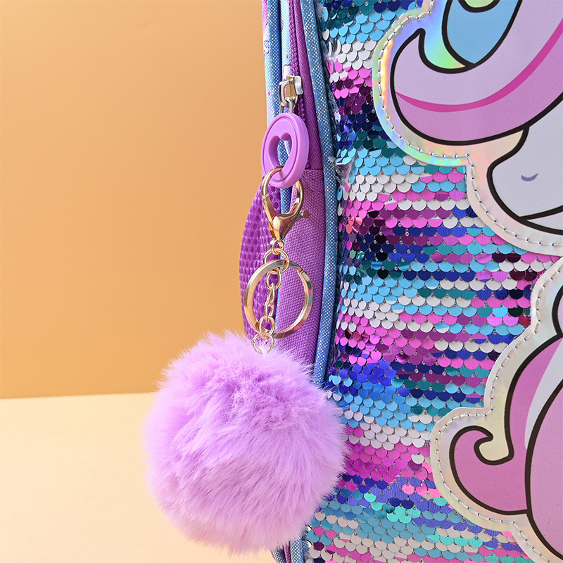 3-teiliges Taschenset für Schulrucksäcke, Mädchen, Cartoon-Einhorn, Büchertasche mit Lunchtasche, Multifunktionsrucksäcke, Mochila Infantil