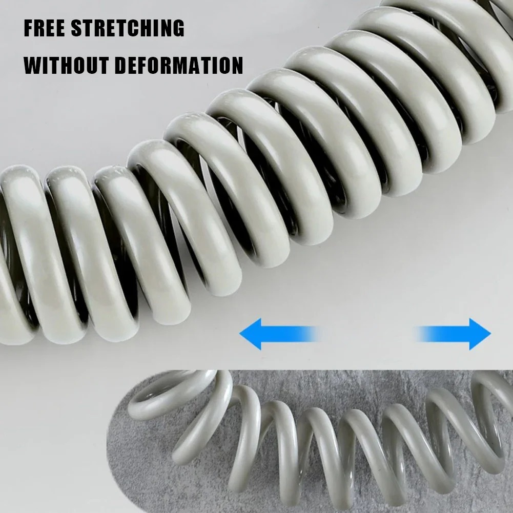 Wąż prysznicowy elastyczny, miękki, długi, sprężynowy 2m 3m 5m, do toalety, bidetu, spryskiwacza, węża telefonicznego, akcesoria łazienkowe