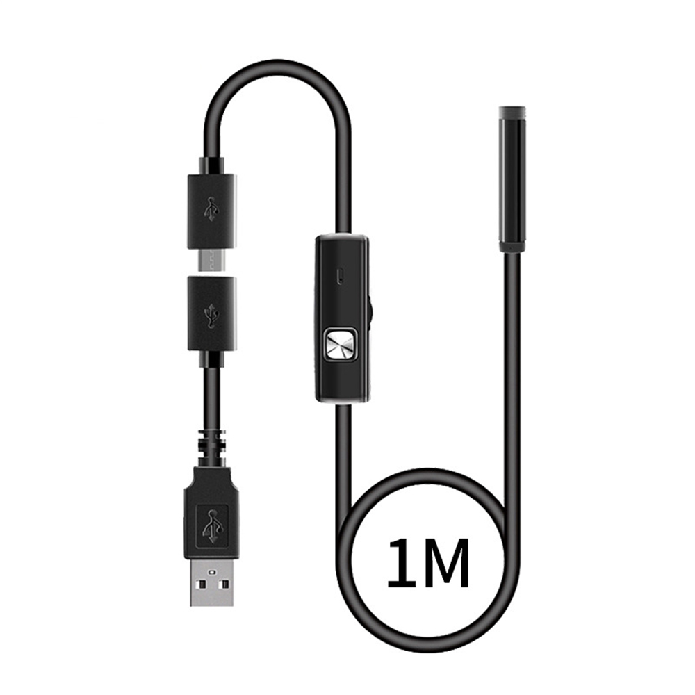 Micro USB 7.0MM IP67 Waterproof Endoscope Camera 6LEDs Adjustable USB Android Flexible Inspection Borescope Cameras For Phone PC