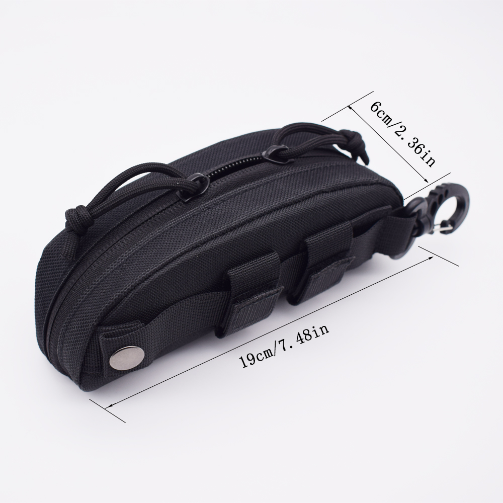 Molle tático óculos bolsa óculos de sol edc pacote cintura utilitário exército caça acessórios organizador caso saco