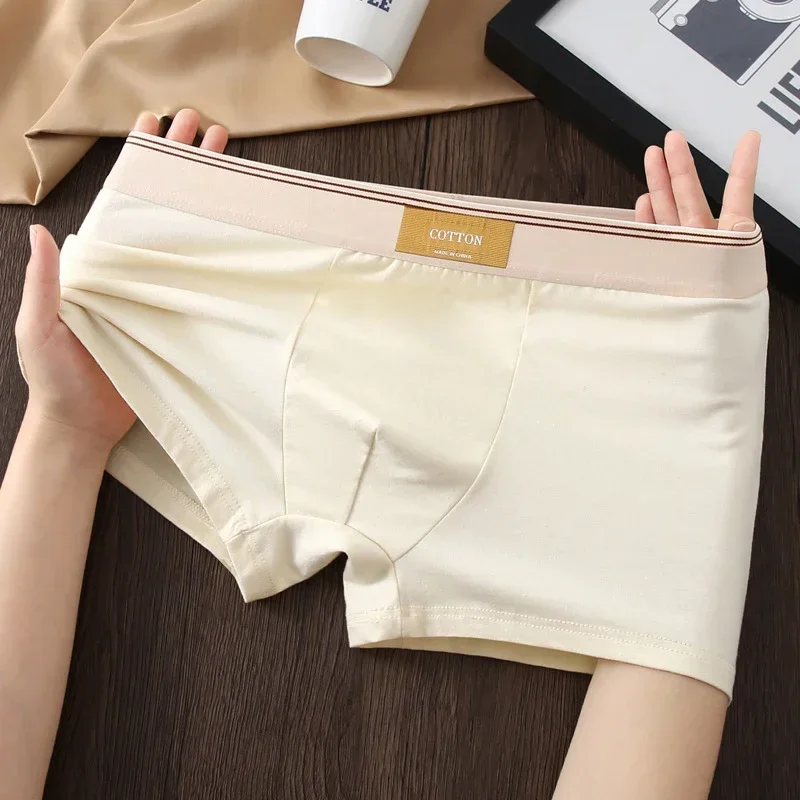 3 uds pantalones cortos ropa interior de Color sólido para hombres calzoncillos transpirables bragas finas sexis lencería convexa en U bragas para hombres L-4XL