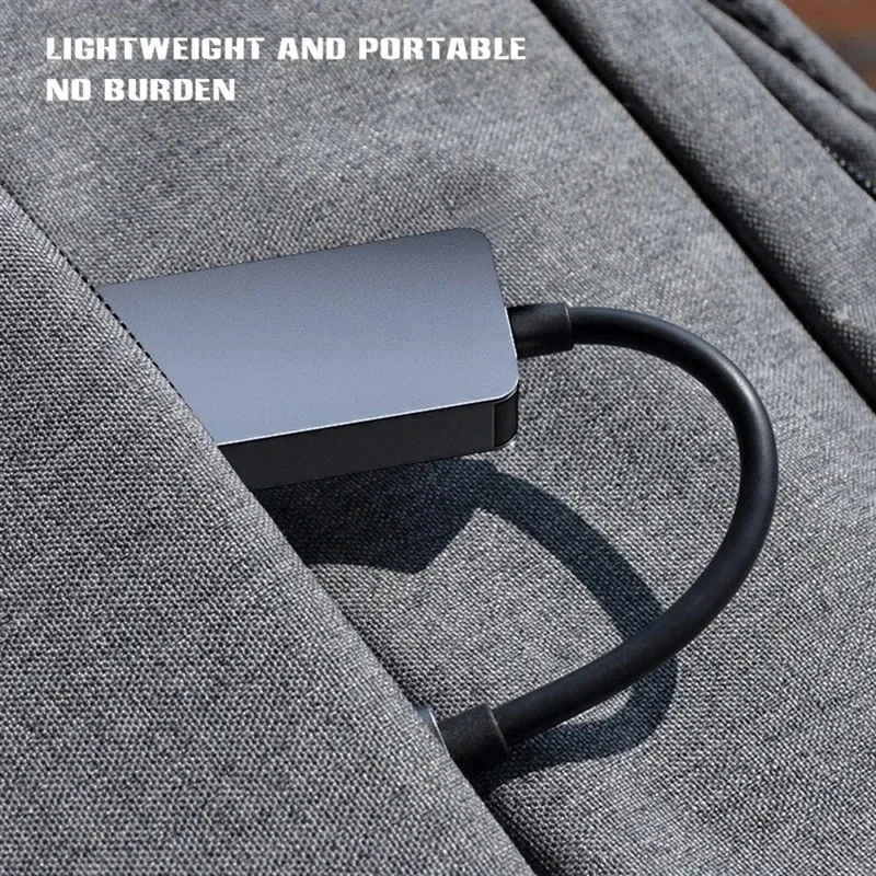 2500Mbps USB C tipo C Ethernet a RJ45 2,5G USB 3,0 adaptador con cable convertidor Lan Network Hub para Windows 7/8/10 MAC para PC portátil